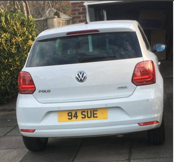 Sue private number plates
