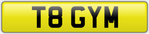 T8 GYM - Personal Number Plate