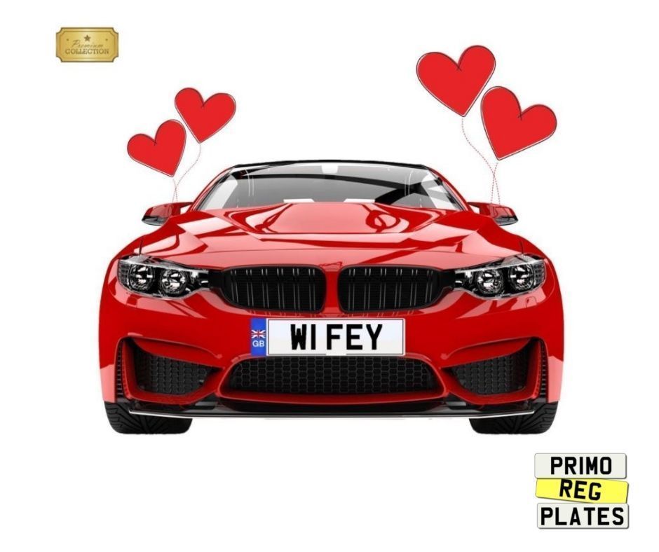 Valentines day number plates