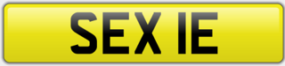 Sexy Number Plate - SEX 1E