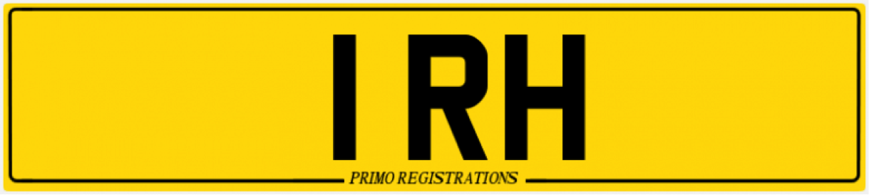 1rh number plate